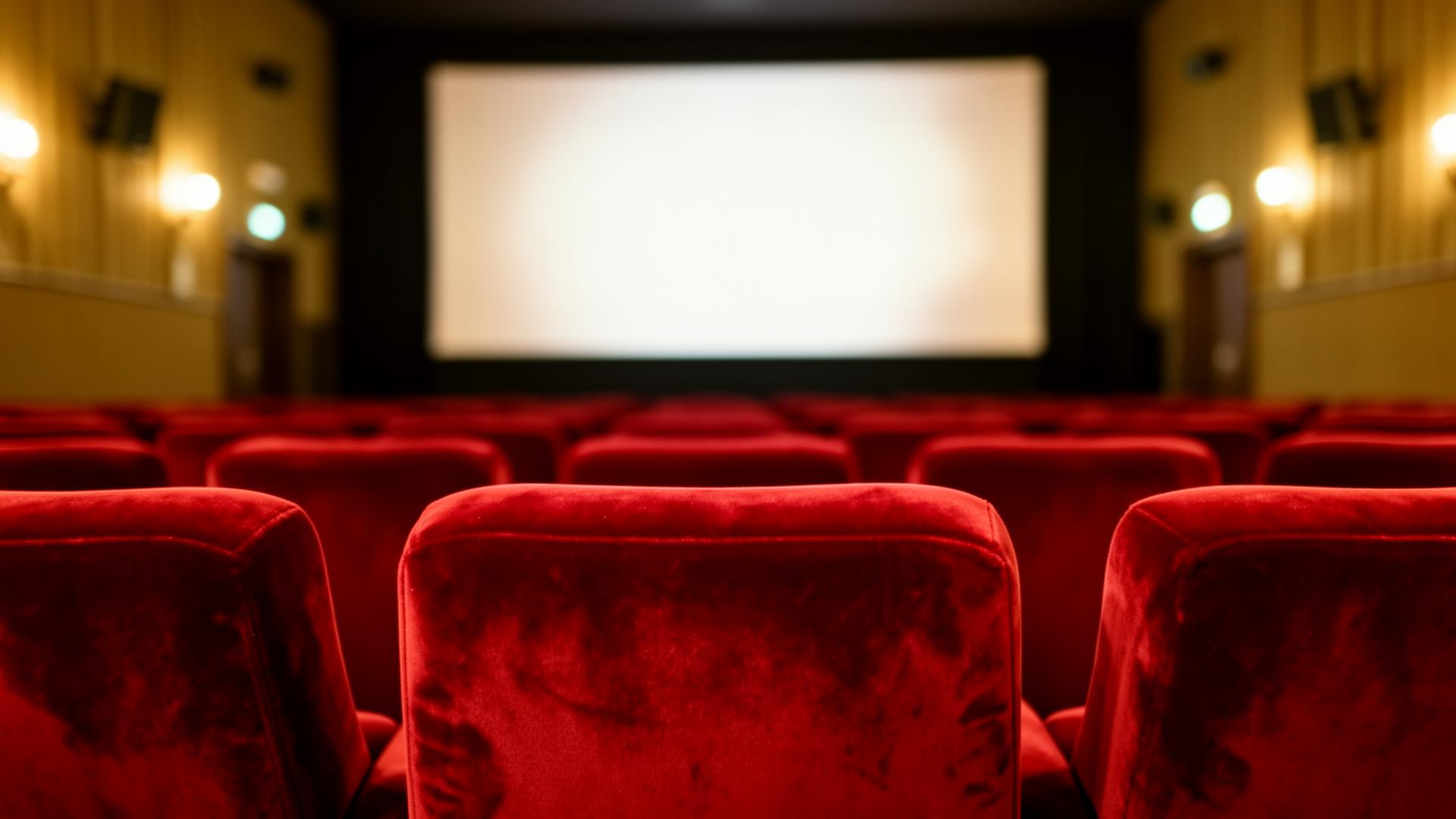 Salle de cinéma de proximité avec ses fauteuils rouges, illustrant l'univers Un Ciné en Ville
